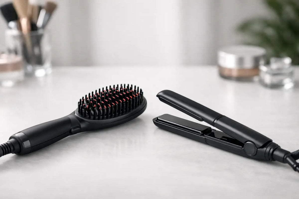 Heated Brush vs Flat Iron: Which Should You Use?