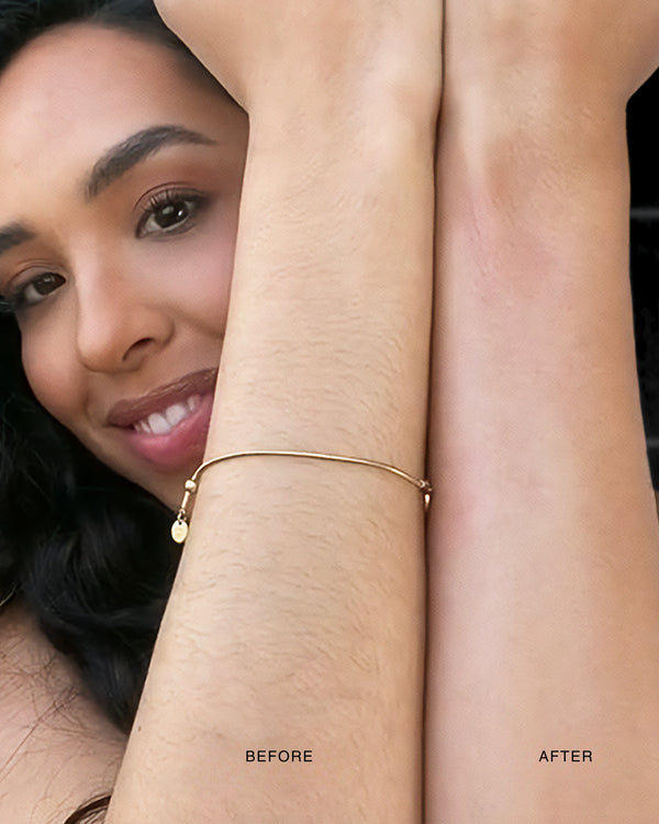 Exfoliating hair removal drop