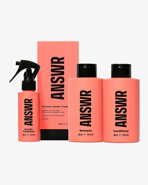 At-home keratin treatment + Shampoo & conditioner bundle