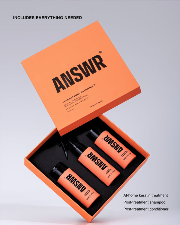 At-home keratin treatment kit + Flyaway control stick